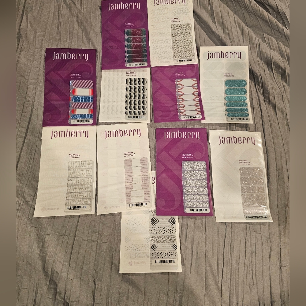 Jamberry Nail Wrap Bundle with 11 Full Sheets